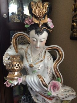 Vintage  Asian porcelain statue