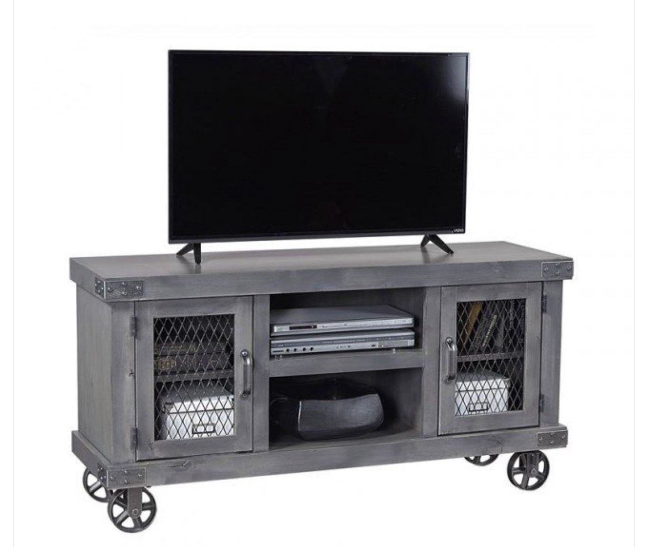 Industrial 55 Inch Console (Smokey Grey)