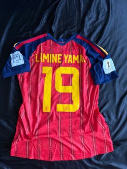 Champions Spain Lamine Yamal #19 Soccer Jersey