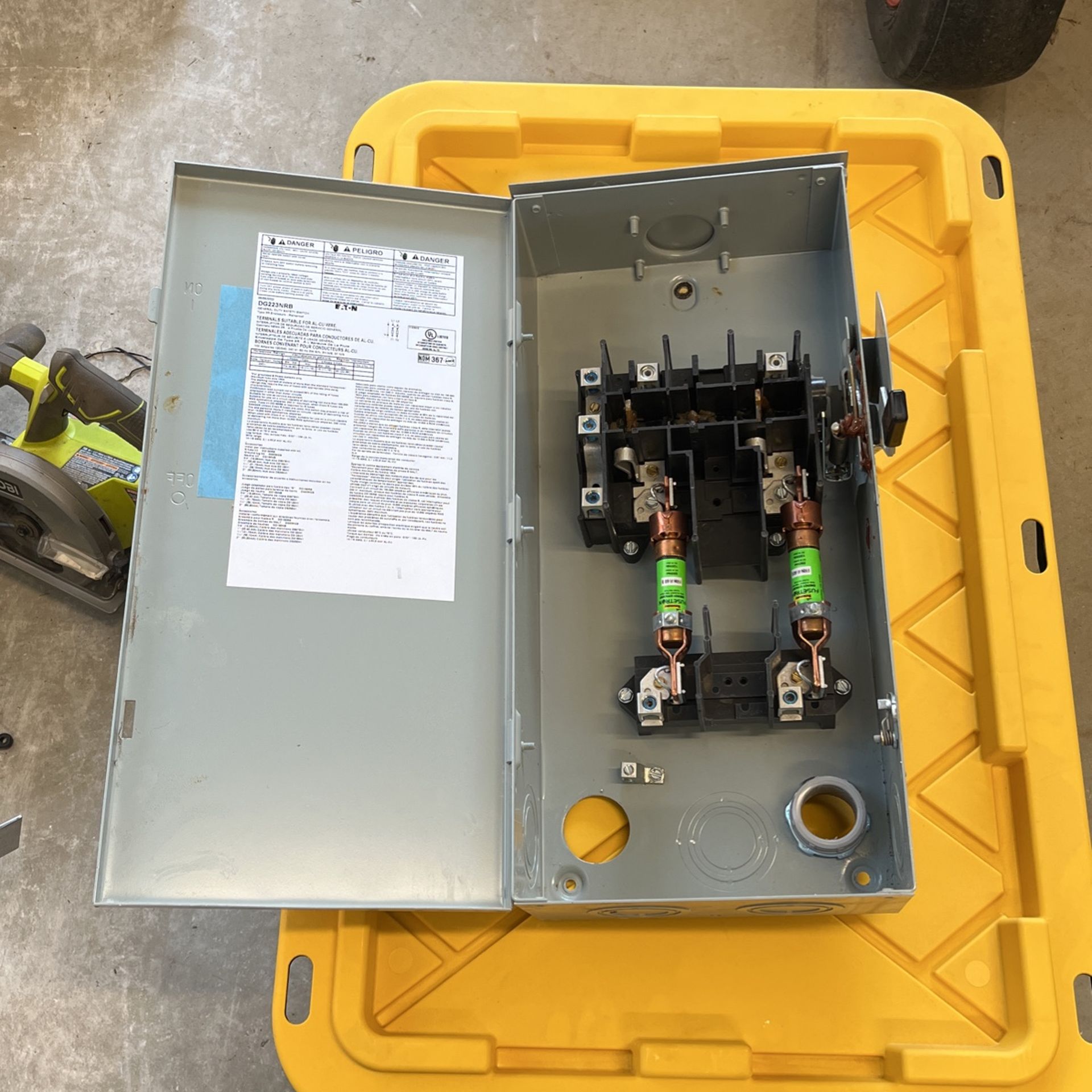 Eaton Fused Breaker Box