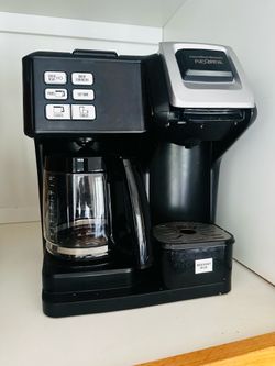 Hamilton Beach FlexBrew Programmable Single-Serve Pod & 12-Cup Coffee Maker+ 1 extra carafe