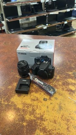 Canon EOS rebel T7 w/ 18-55mm lens battery & charger
