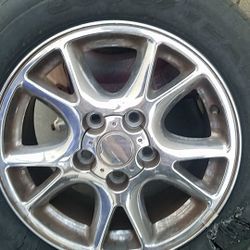 Four (4) Alloy Rims w/tires - 2000-2002 Chevy Camaro