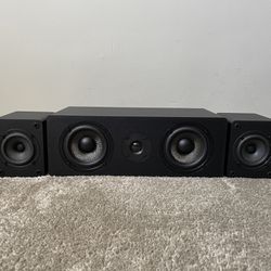 Micca 3 Home Theater Center Speaker and Surround Speakers