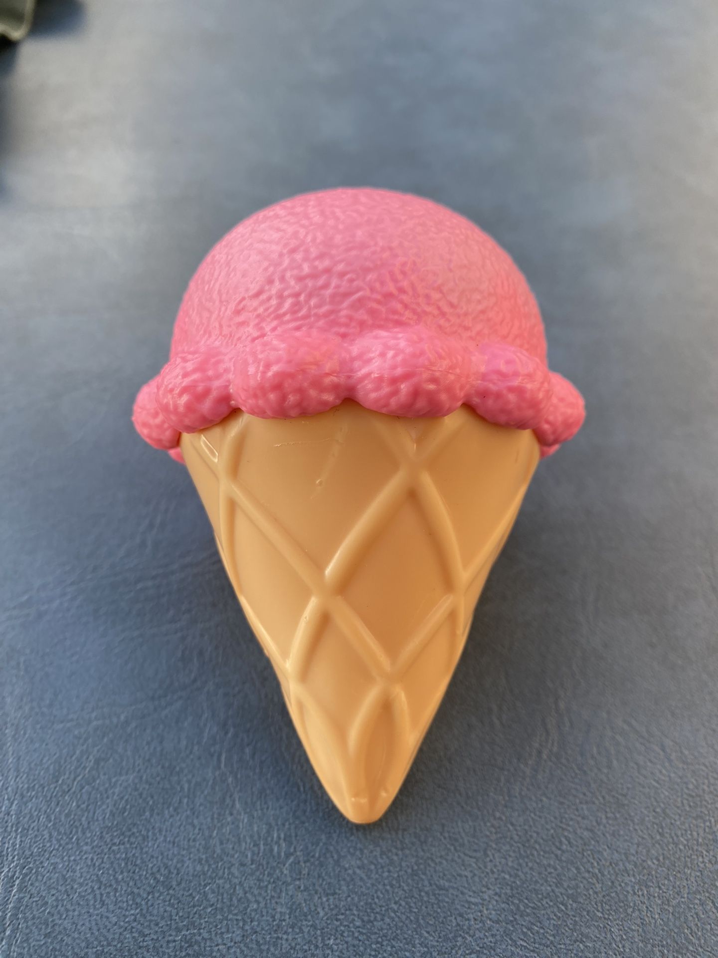 Plastic Pink Ice Cream Toy