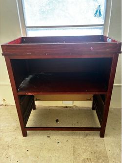 Baby changer real wood $40