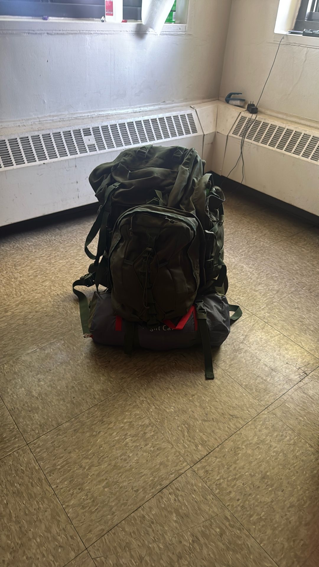 Large Hiking 🥾 Backpack With 2 Person Tint