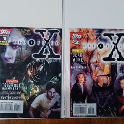 X Files Topps Issue 1 And 2 Digest Movie Show World Big Foot Warm Heart Comic