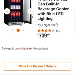 Edgestar Built-In Beverage Cooler (Mini-Fridge)