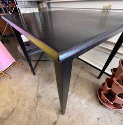 Black Bar Height Square Table No Chairs 38x38”