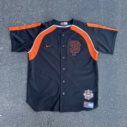 VINTAGE NIKE GENUINE MLB SAN FRANCISCO GIANTS NATIONAL LEAGUE FAN JERSEY MENS SIZE L