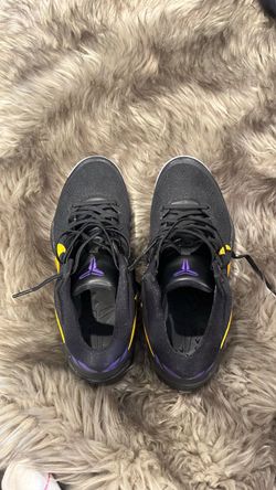 Nike Kobe Basketball Sneakers Black Purple Yellow