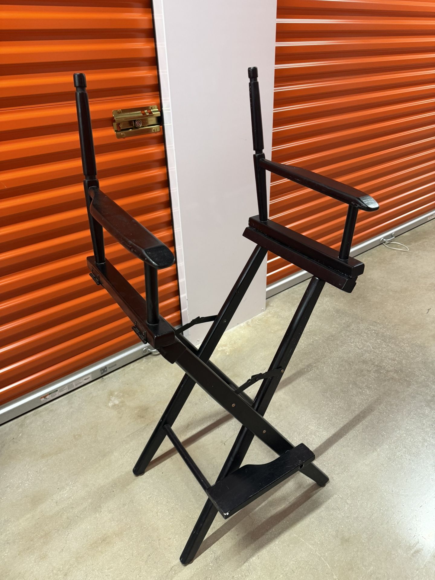 Black Wooden Directors Chair Frame