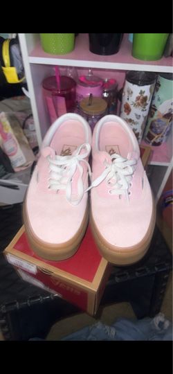Vans Era Pink Suede Gum Sole Sneakers