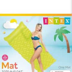Intex Tote-N-Float Wave Inflatable Air Mat, 90-Inch X 34-Inch  