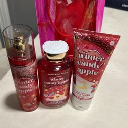 Bath And Body Works Winter Candy Apple Set