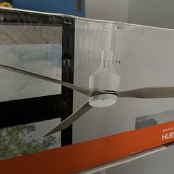 (New) 52” Rylan smart fan with light and remote