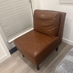 Basically Brand New Faux Leather Chair 