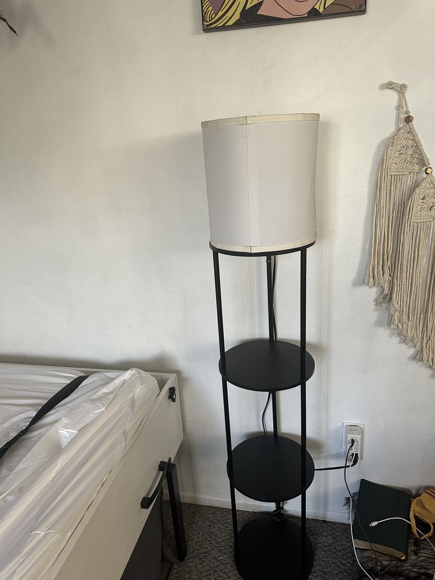 MOVING SALE ikea Nightstand Light Night Stand With 3 Shelves