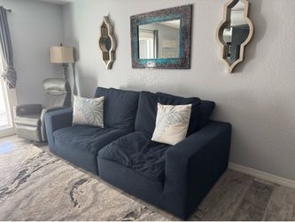 El Dorado furniture, blue sofa