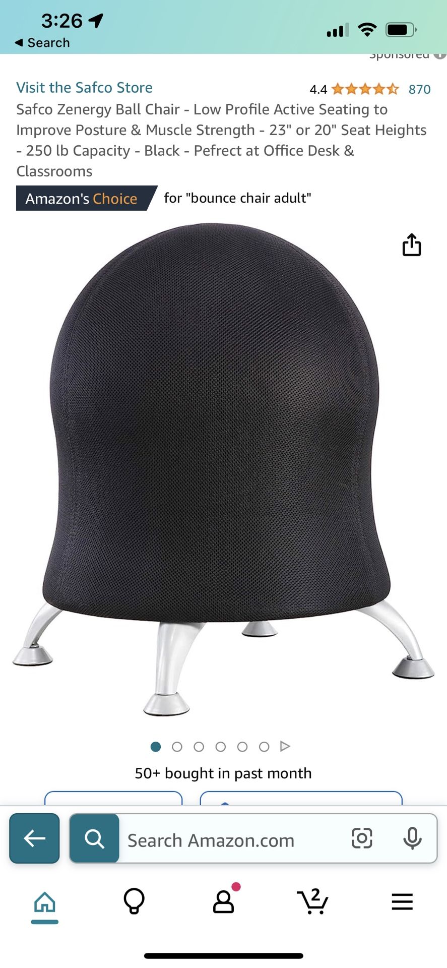 Zenergy Ball Chair MSRP $261 Office Chair Or Accent