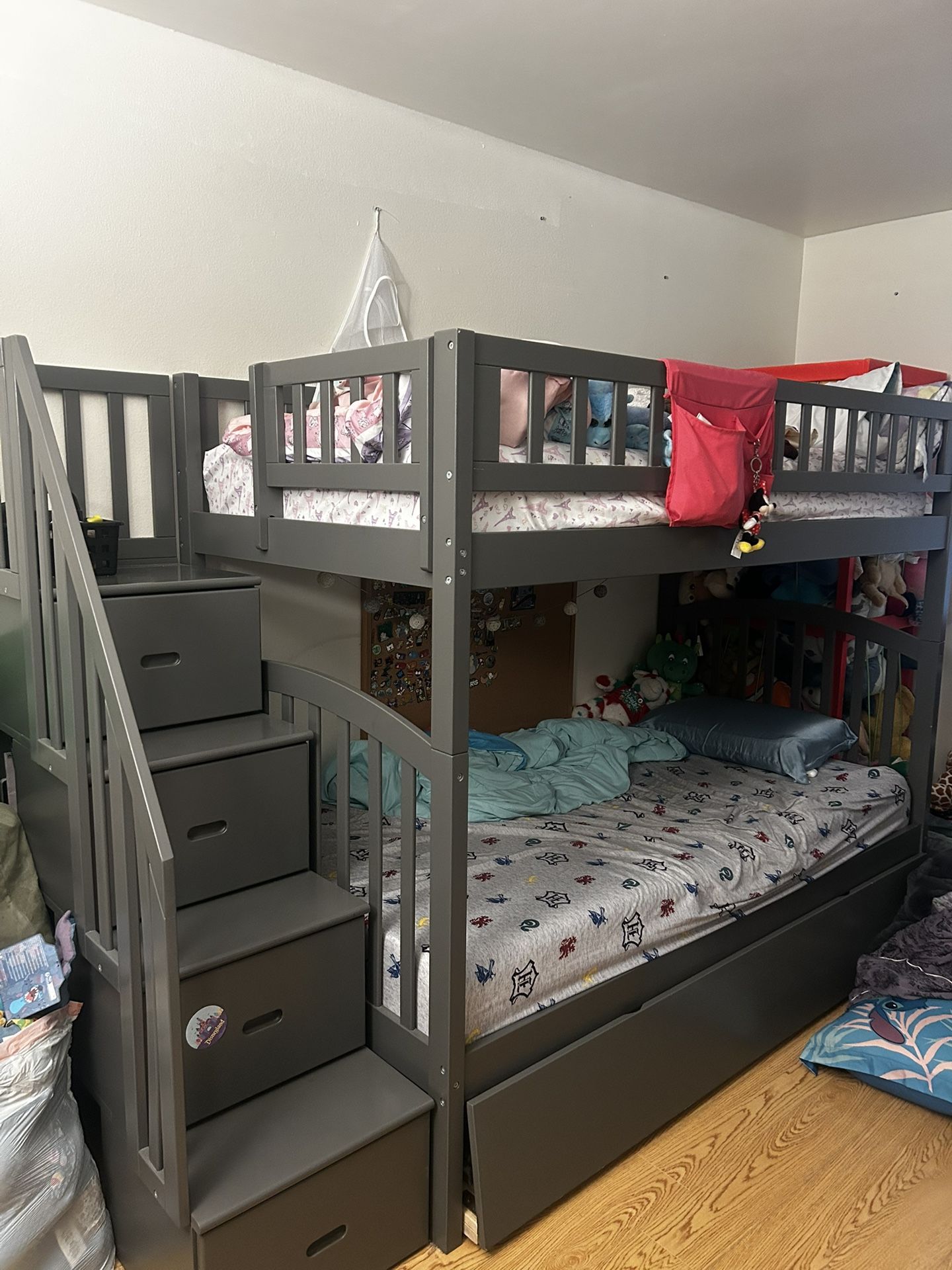Twin Bunk Bed With Trundle MOVING