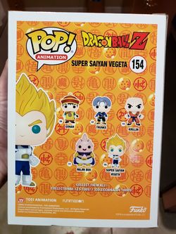 FUNKO POP! DRAGON BALL Z: SUPER SAIYAN VEGETA #154