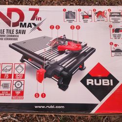 Rubi ND-7 Max Table Tile Saw -BRAND NEW