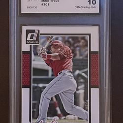 Angels Mike Trout Graded 10 Baseball Card