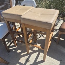 2 High Stool Chairs 