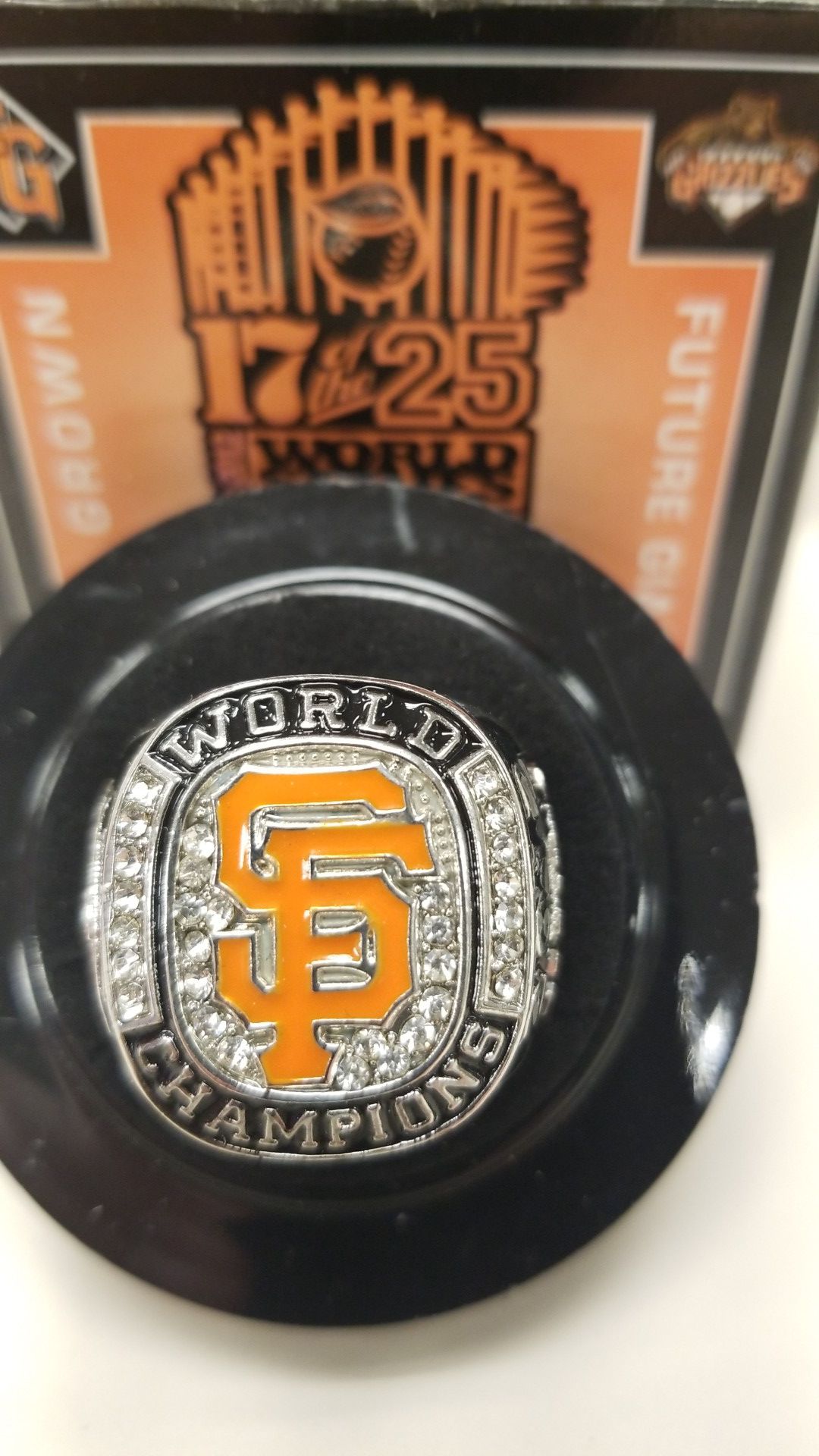 Fresno Grizzlies stadium giveaway 2012 S.F. Giants ring