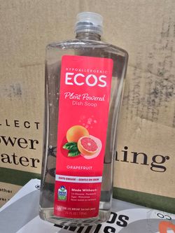 ECOS Hypoallergenic Dish Soap, Grapefruit, 25 Fl Oz