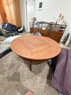 Wood coffee table