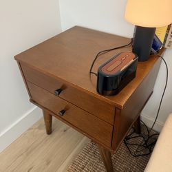 Mid century style side tables x2