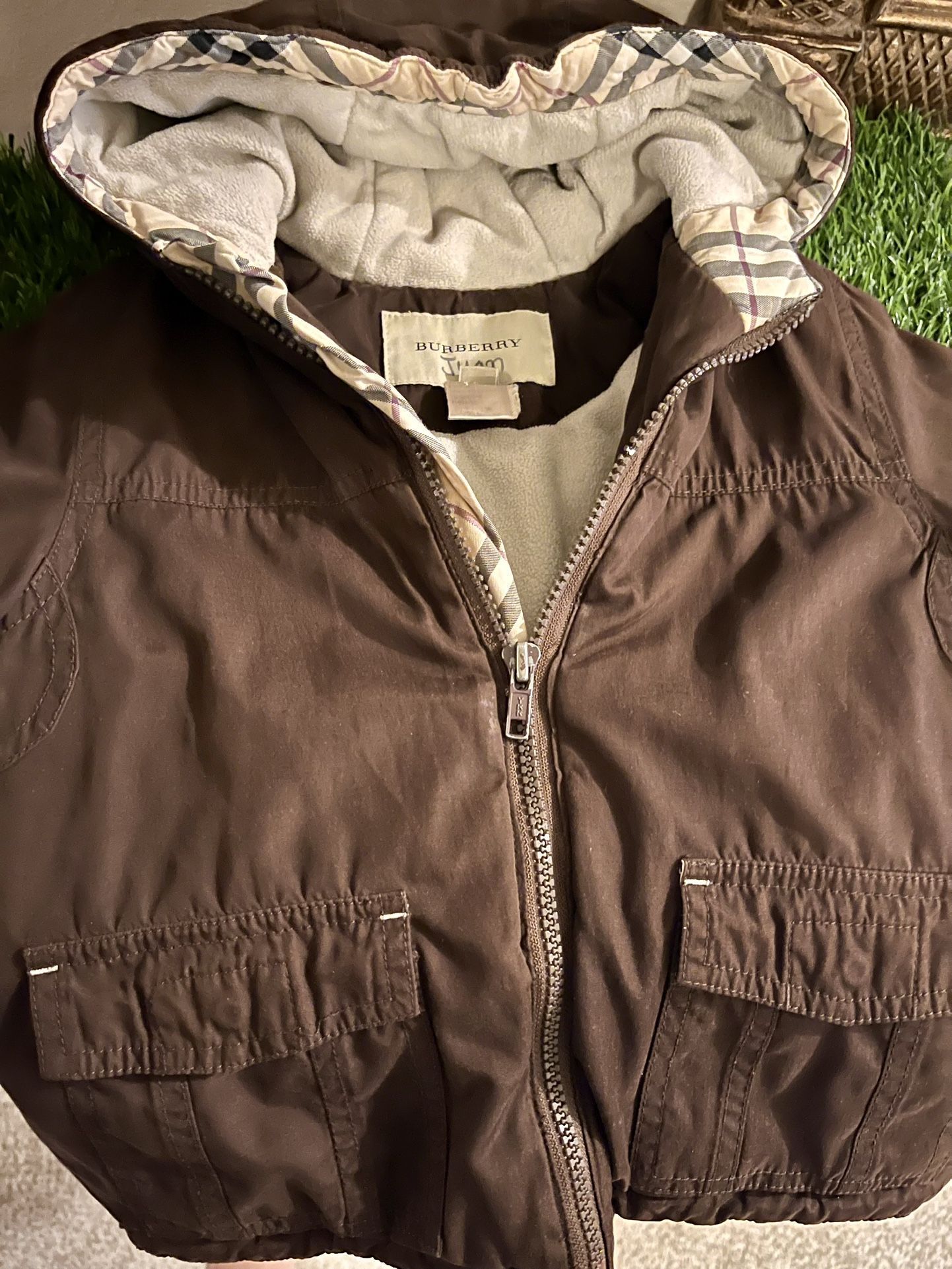 18-24 Mos Burberry Toddler Hooded Jacket