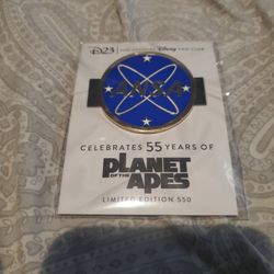 55th anniversary of Disney's Planet of the Apes with this limited edition commemorative pin. Featuring the iconic characters and storyline