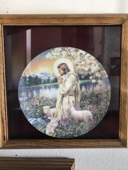 Religious Decorative Framed Plates