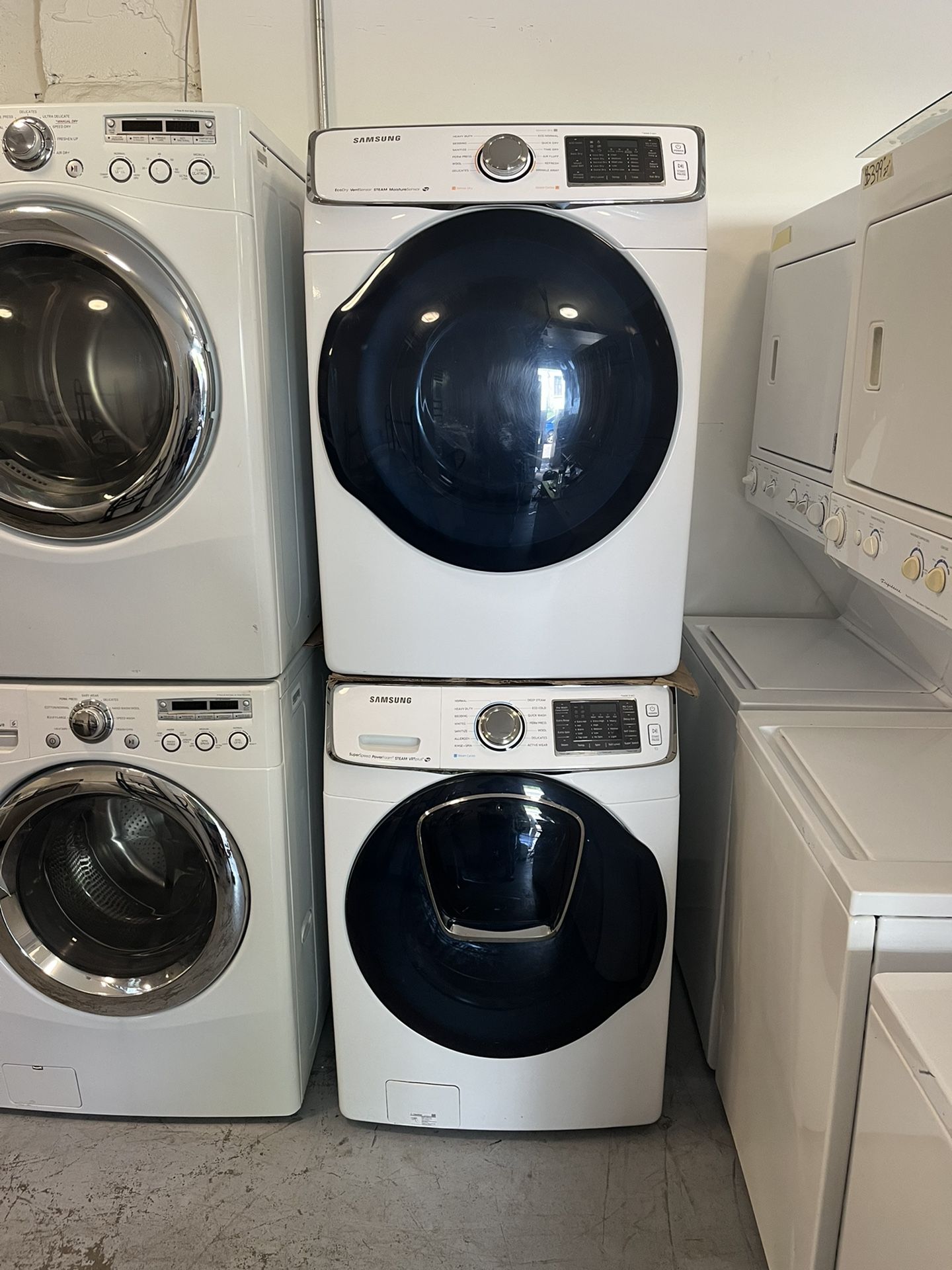 Samsung Front Load Electric Washer And Dryer Set 