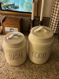 Rae Dunn Sugar and Coffee Canister Set