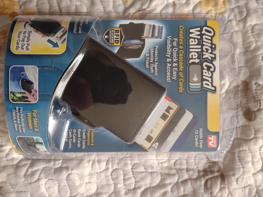 Quick Card Wallet Rfid Blocking Technology