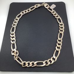 Sterling Silver Figaro Chain
