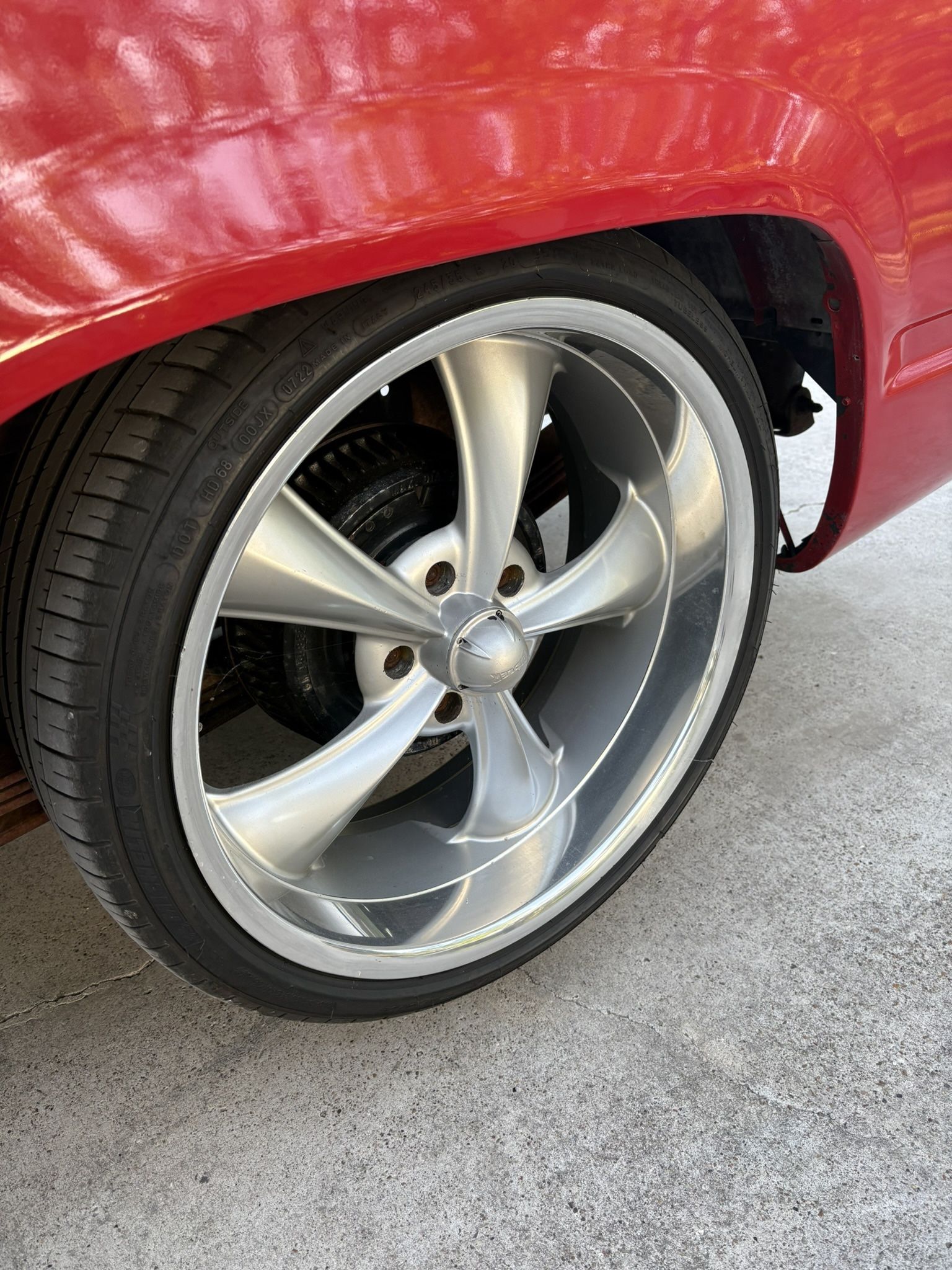 5x5 Chevy Wheels Gray Ridler 650 18x8 & 18x9.5 5x5.0 Staggered Package