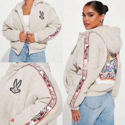 Members Only Looney Tunes Bomber Jacket 