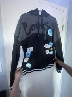 Cookies SF Berner Award Tour Fleece Pullover Hoodie Black Gray Men's LG NWT