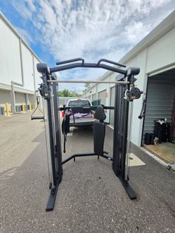 Weight smith machine functional trainer