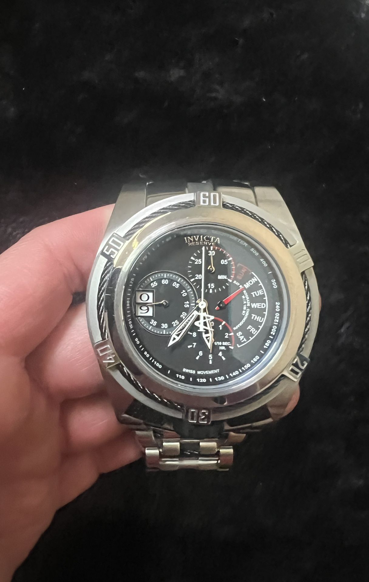 Mens Invicta Reserve 56mm Bolt Zeus Tria Watch