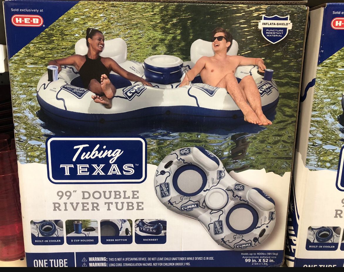 River Tube Two Seats With Cooler 