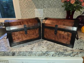 Figured maple treasure chest .$250.00 ea