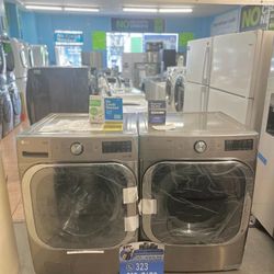 LG Washer And Dryer 5.2 Cubic Feet 