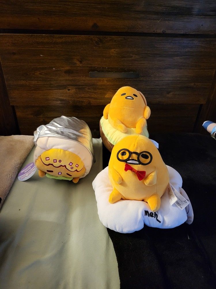 Gudetama Avacado Burrito Egg Plush Bundle